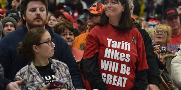 trump tariff hikes rally
