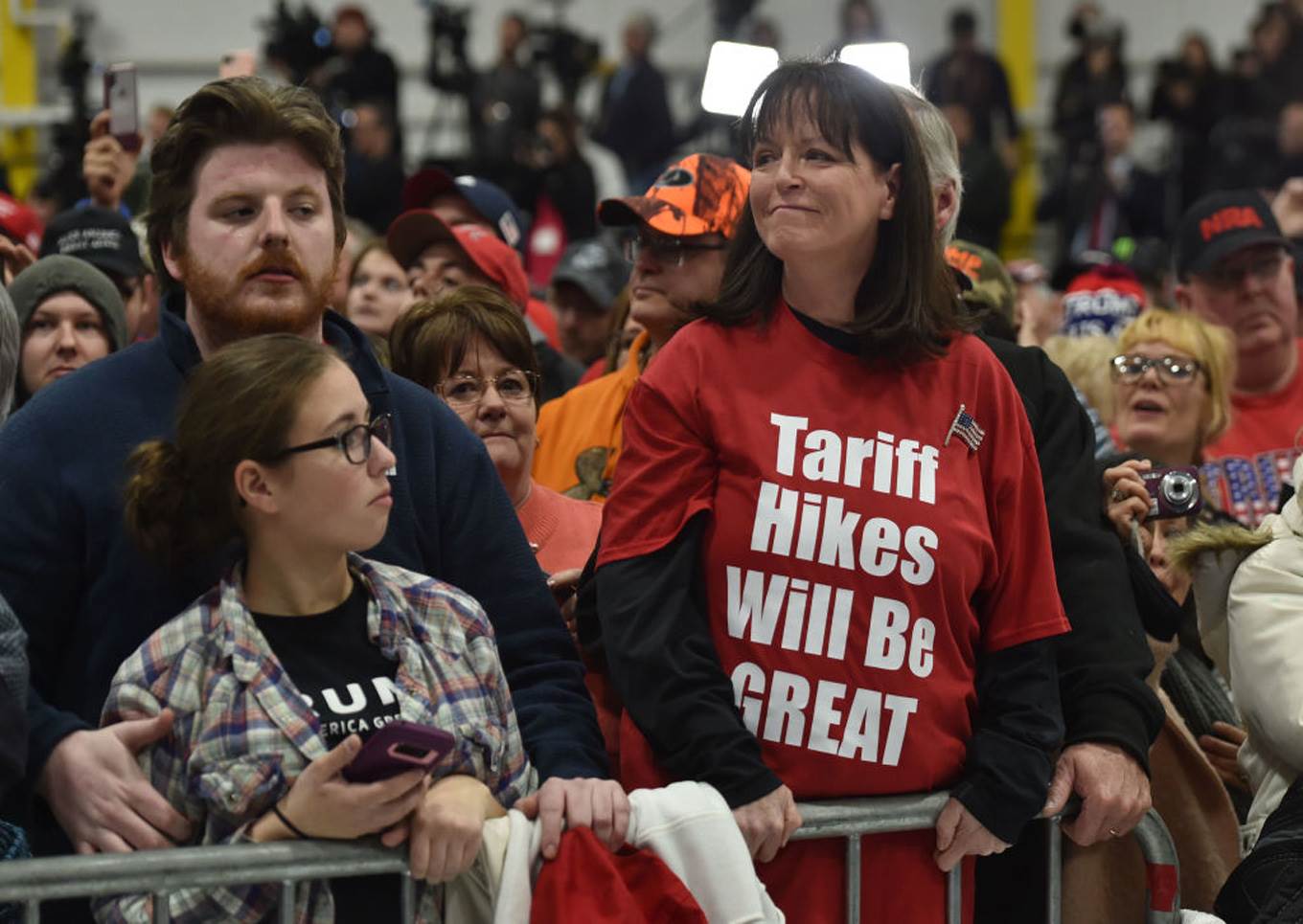 trump tariff hikes rally