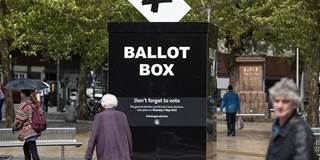 UK election ballot box vote