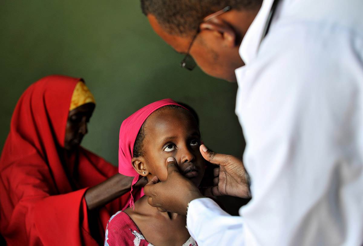 Africa doctor child health care