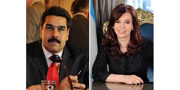 Nicolas Maduro Cristina Fernandez de Kirchner