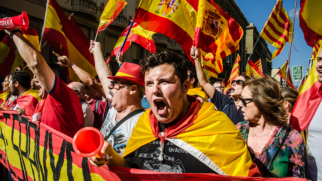 Pro-unity demonstration in Barcelona