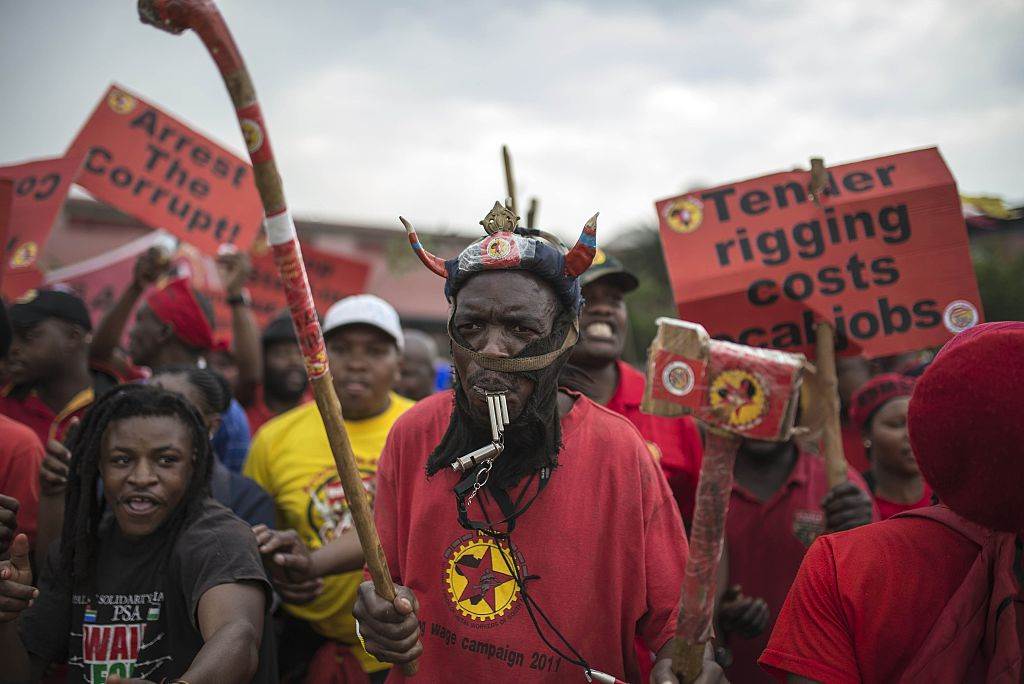 SA protest against corruption