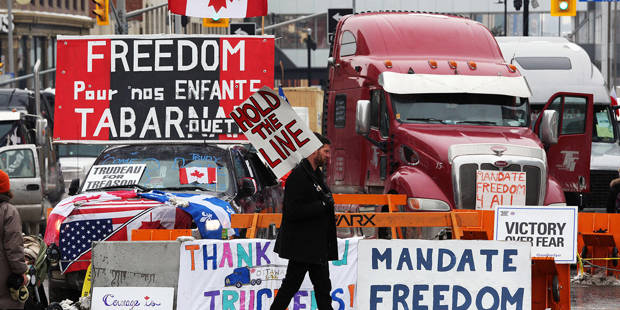 woods43_DAVE CHANAFP via Getty Images_freedom convoy canada