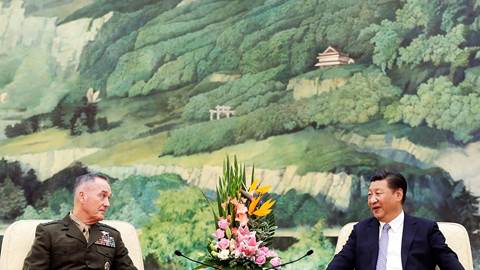 US's Joseph Dunford meets Xi Jinping