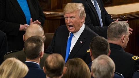 US President Donald Trump gives his first State of the Union address 