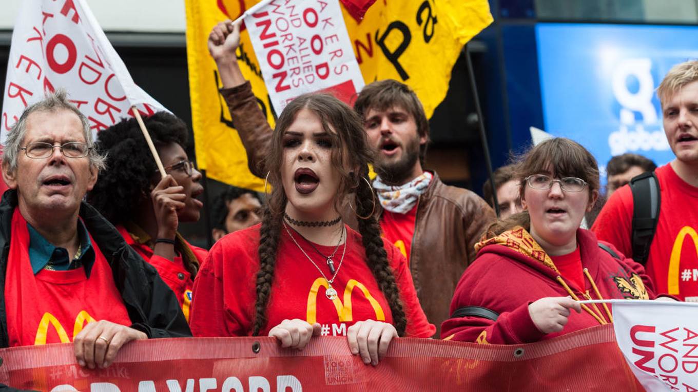 uk wage protest