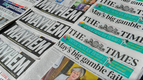newspapers UK elections