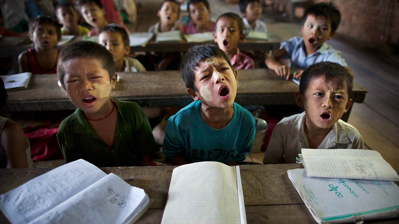 Burmese students