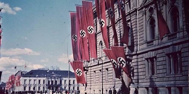 Nazi flags in Berlin, Germany
