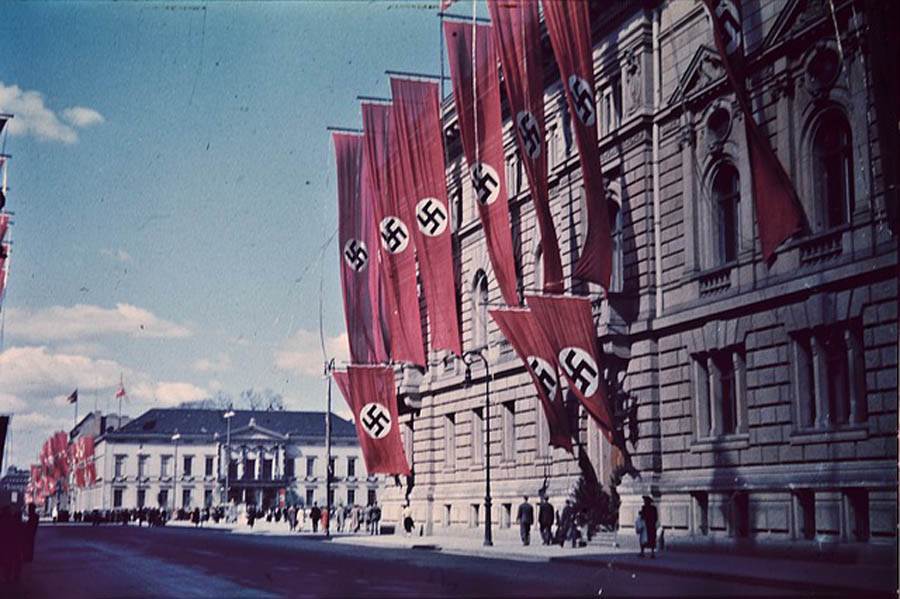 Nazi flags in Berlin, Germany