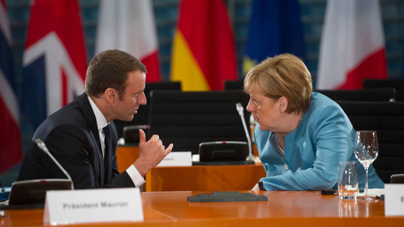 macron and merkel