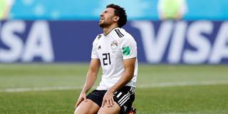 Trezeguet of Egypt is seen during the 2018 FIFA World Cup Russia
