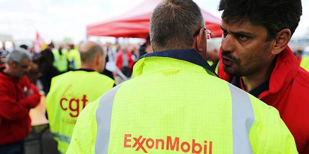 Exxon mobil men speaking