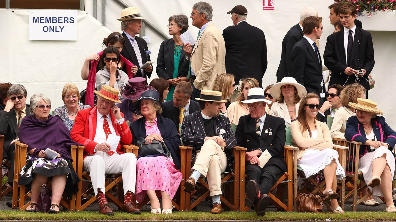 Spectators watch the Henley Royal Regatta