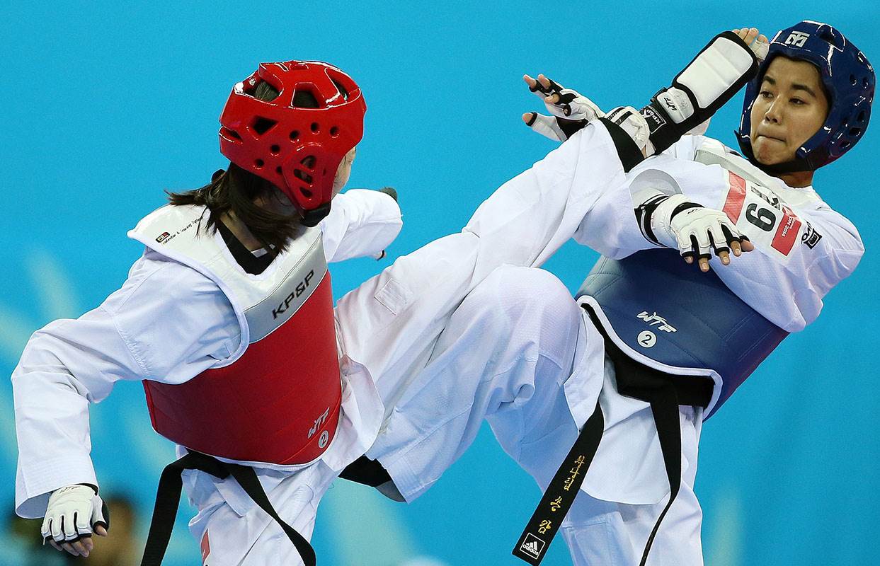 Asian games tae kwon do fight
