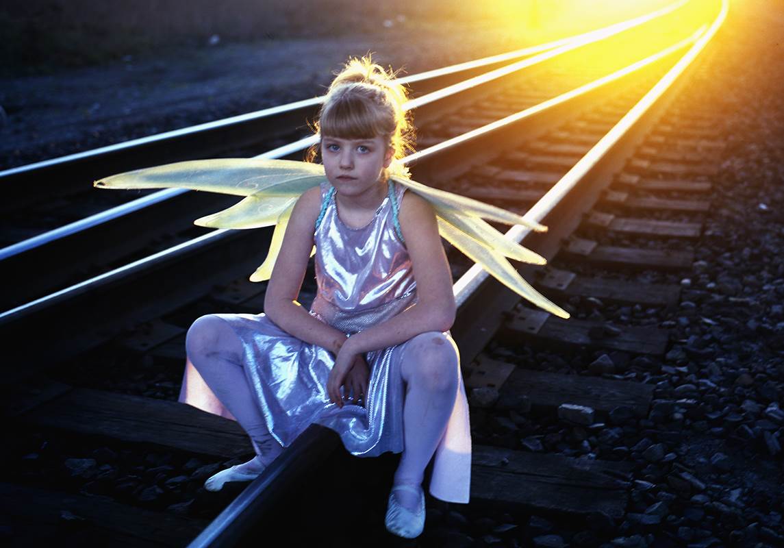 Fairy wings train tracks slump