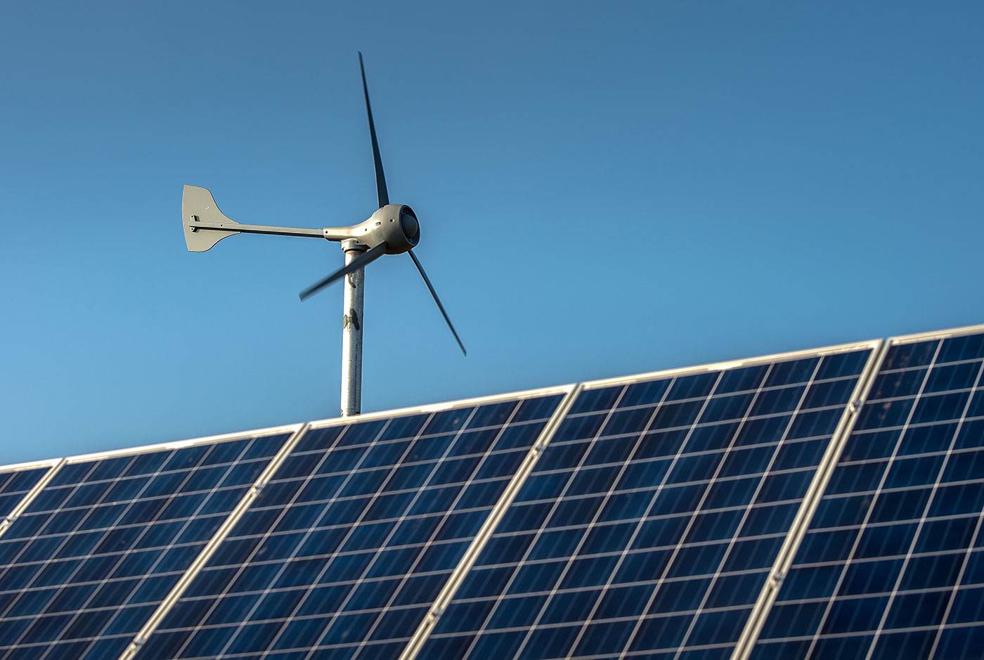 solar and wind power