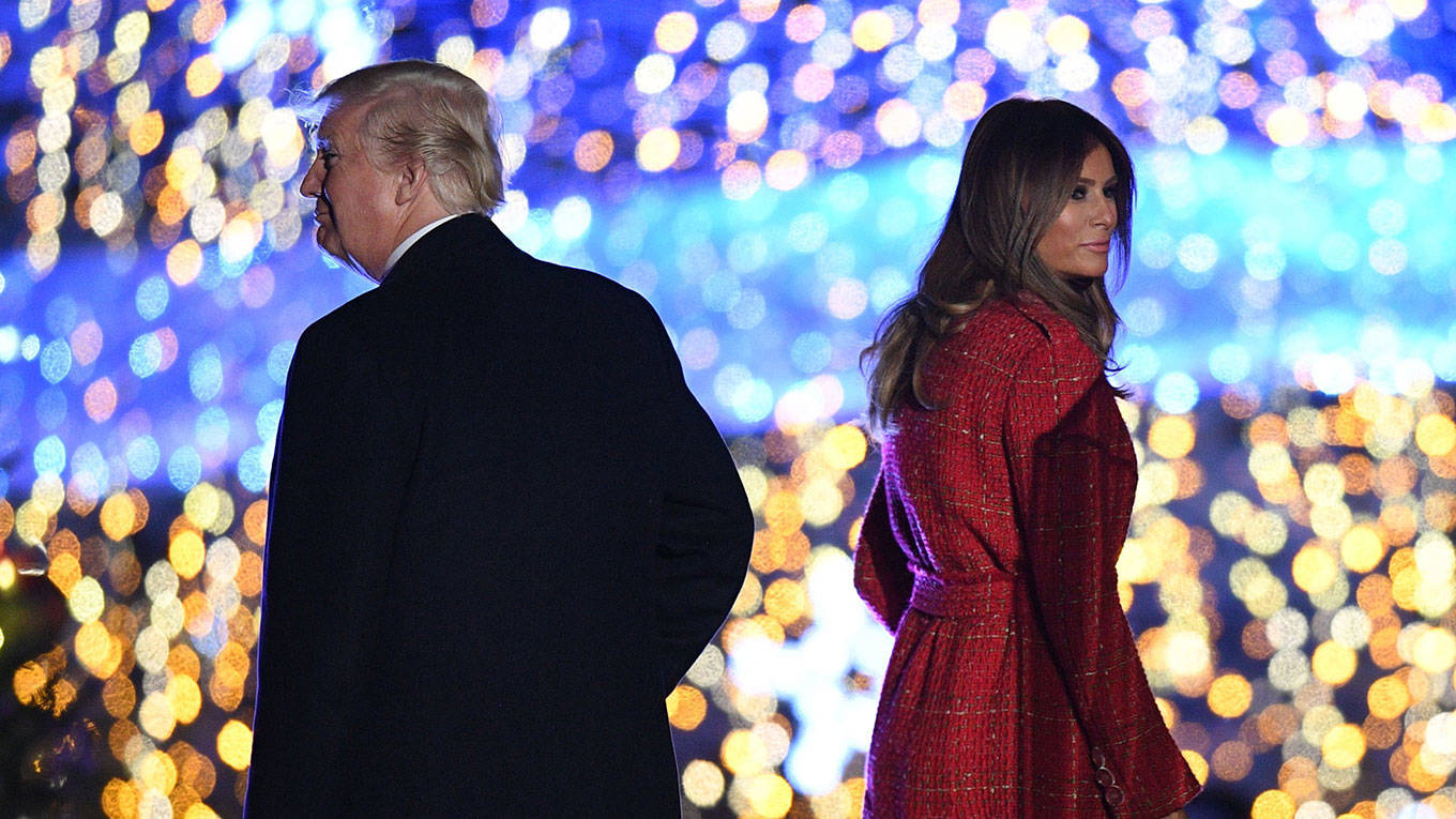 US President Donald Trump and First Lady Melania Trump