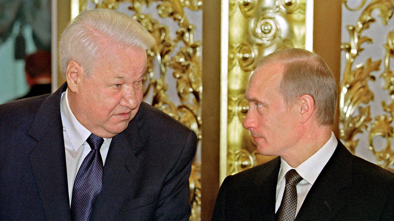 Борис Ельцин и Владимир Путин 1999