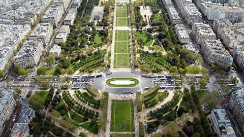 Park in Paris, France.