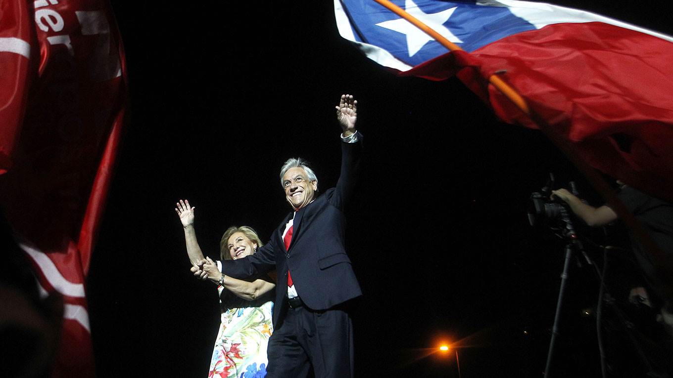 Chilean presidential candidate Sebastian Pinera
