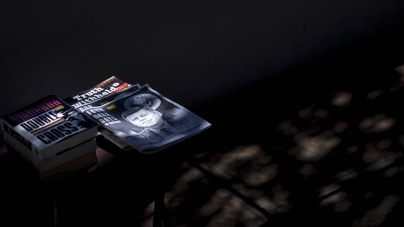 galbraith13_BRENDAN SMIALOWSKIAFP via Getty Images_JFKconspiracy