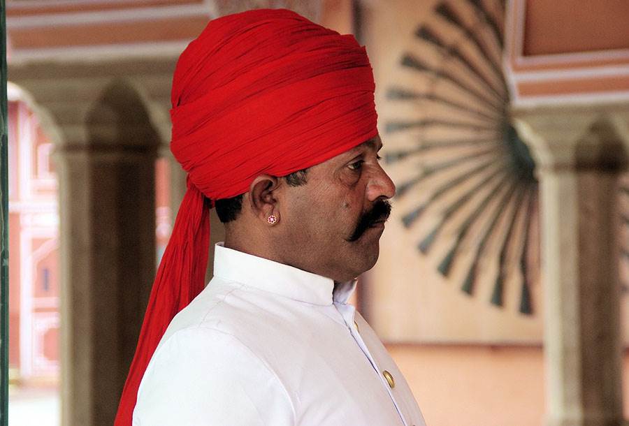 Indian man at palace