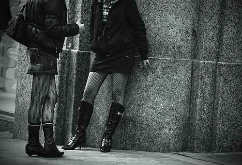 Prostitutes on street