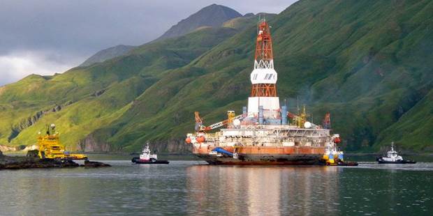 Shell Oil drilling platform