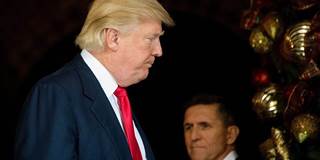 Trump with national security advisor Flynn