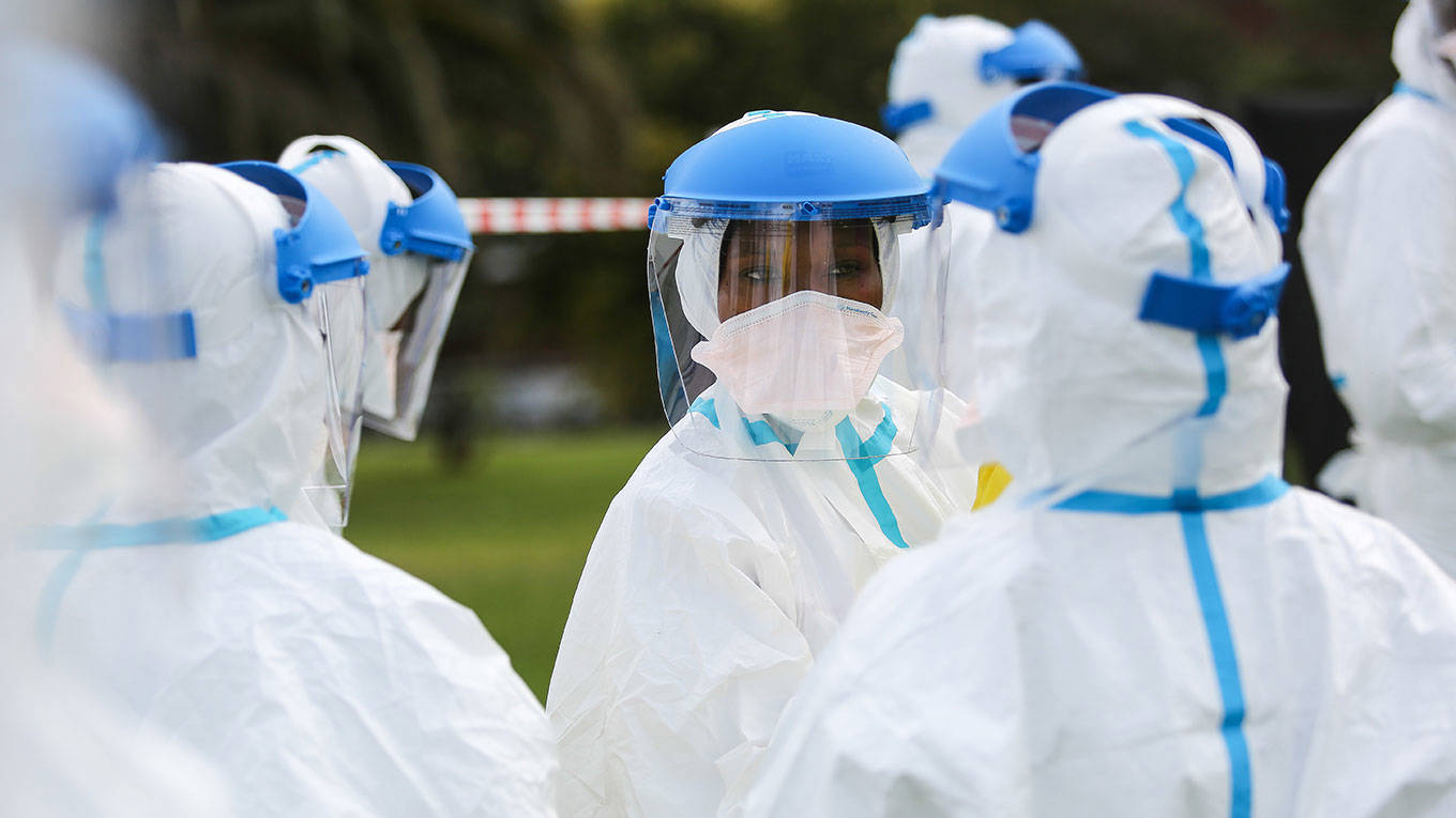 Healthcare professionals who have been recruited to work in Sierra Leone