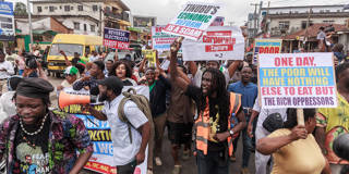 fofack27_ BENSON IBEABUCHIAFP via Getty Images_nigeriaprotests