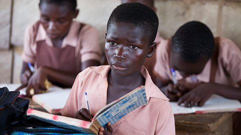 Children attend school in Ghana