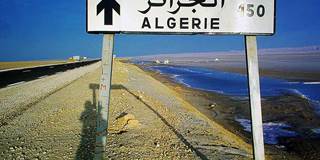 Road sign in Algeria
