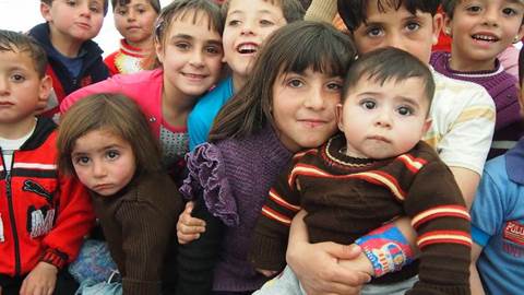 Refugee children from Syria