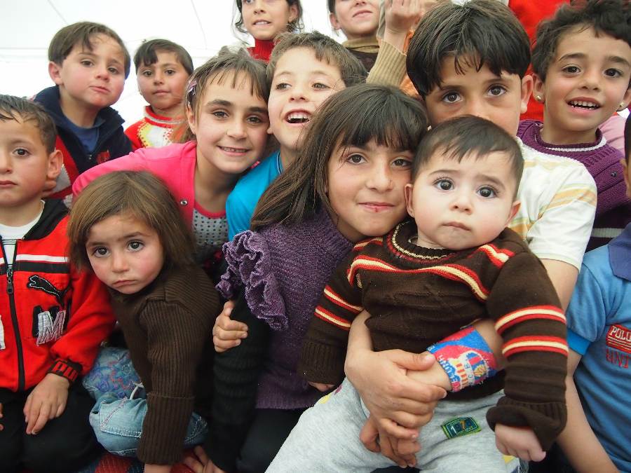 Refugee children from Syria