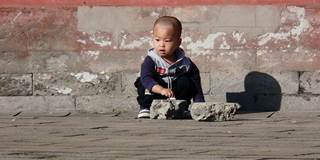 A small Chinese boy in China.