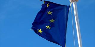 EU flag ripped