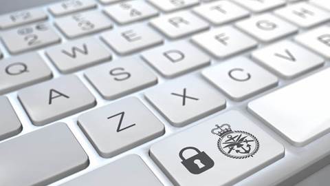 Computer keyboard cyber internet security
