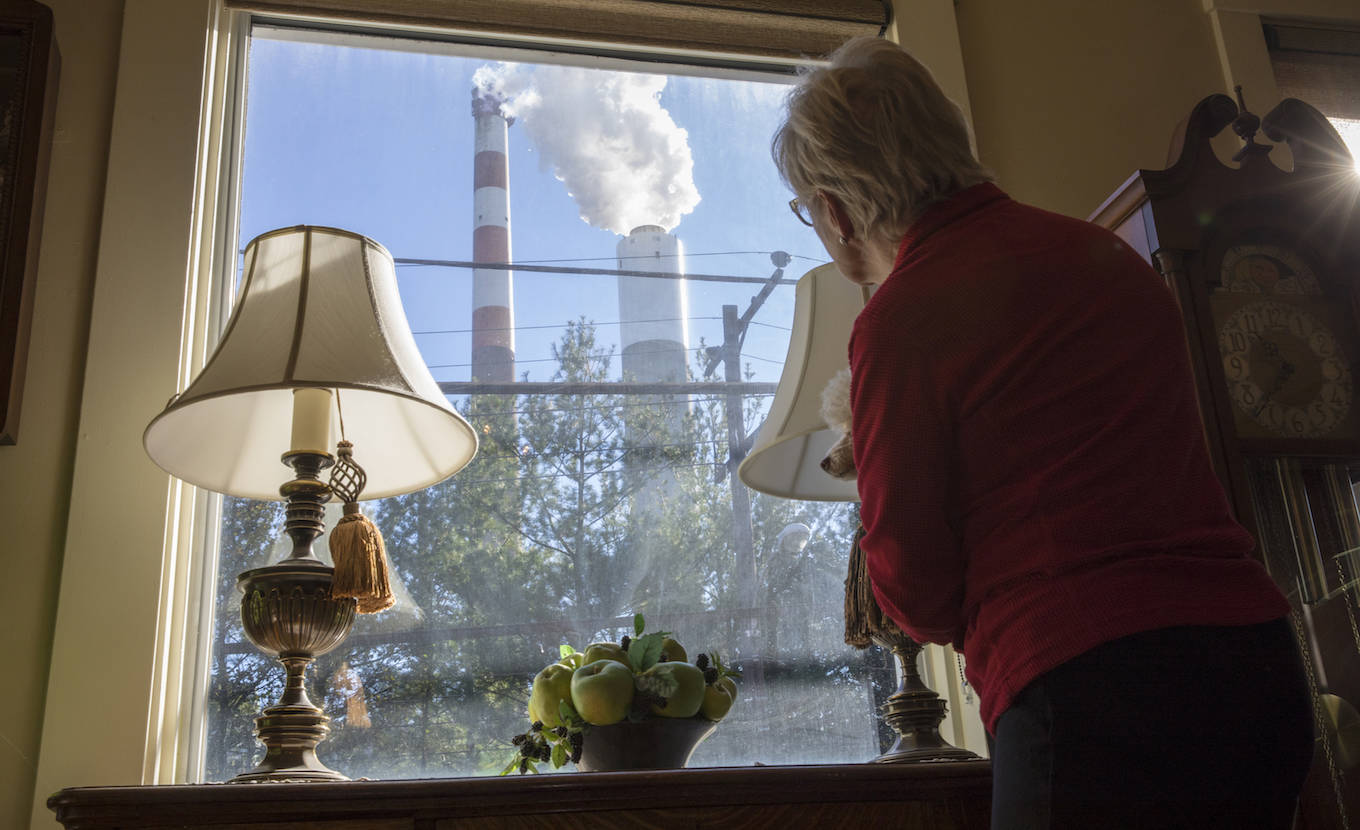 Polluting power station