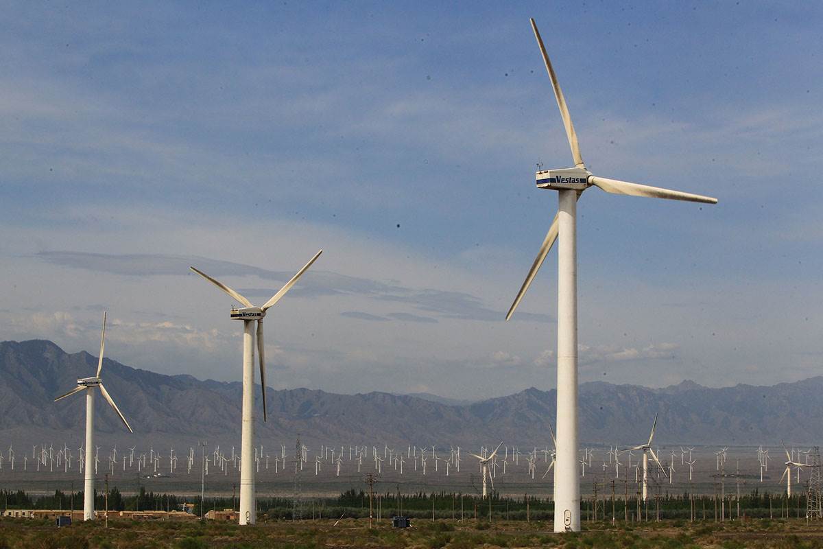 Wind farm energy China environment