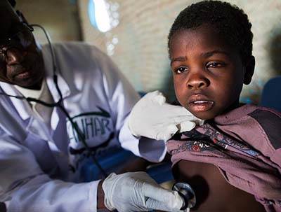 Africa child health clinic