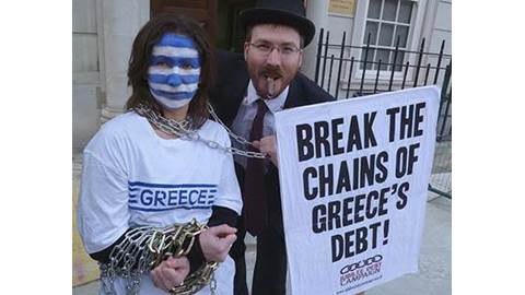 Greece debt chains banker