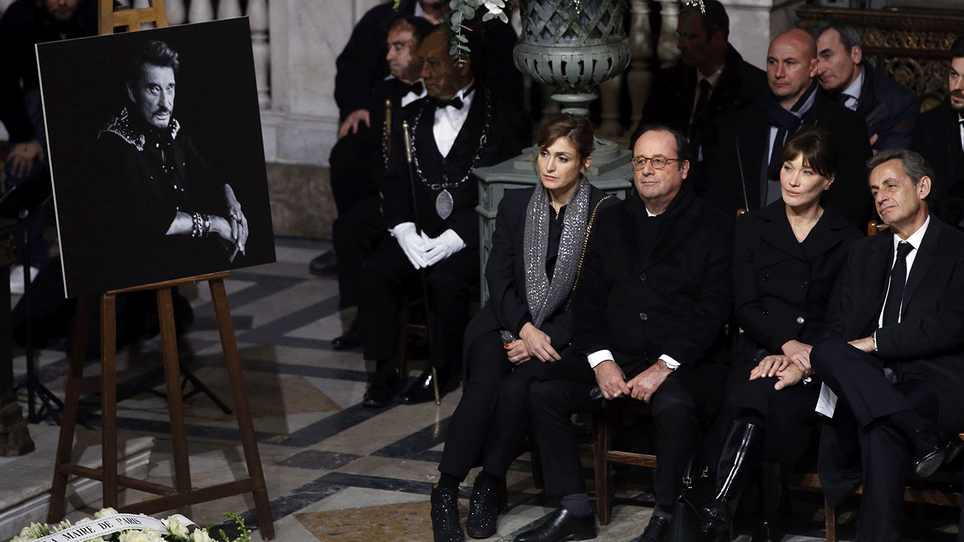 Johnny Hallyday funeral at the Eglise de la Madeleine