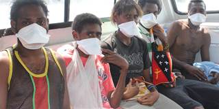tuberculosis patients men bus masks