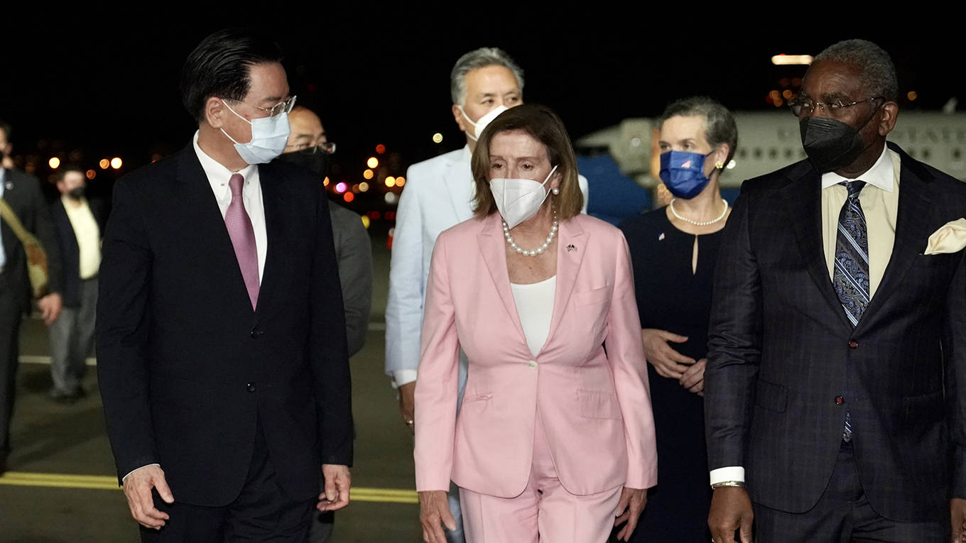 pei89_Taiwanese Foreign Ministry HandoutAnadolu Agency via Getty Images_pelosi