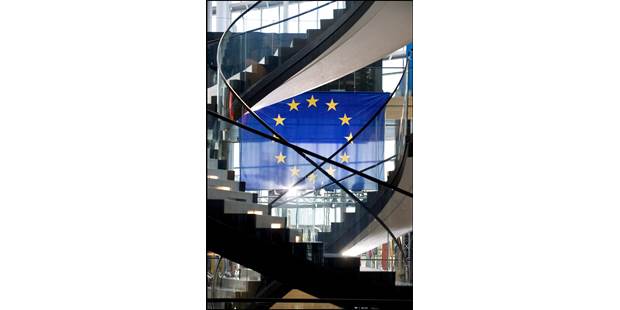 EU flag spiral staircase_European Parliament_Pietro Naj-Oleari