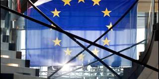 EU flag spiral staircase_European Parliament_Pietro Naj-Oleari