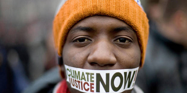 Climate protestor